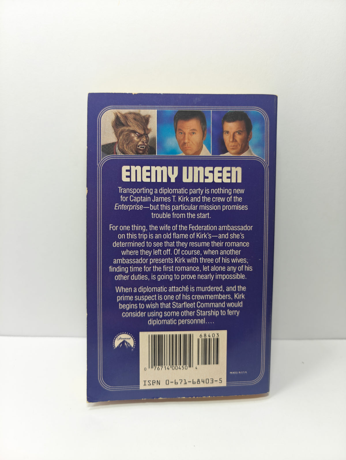 Enemy Unseen (Star Trek, Book 51)