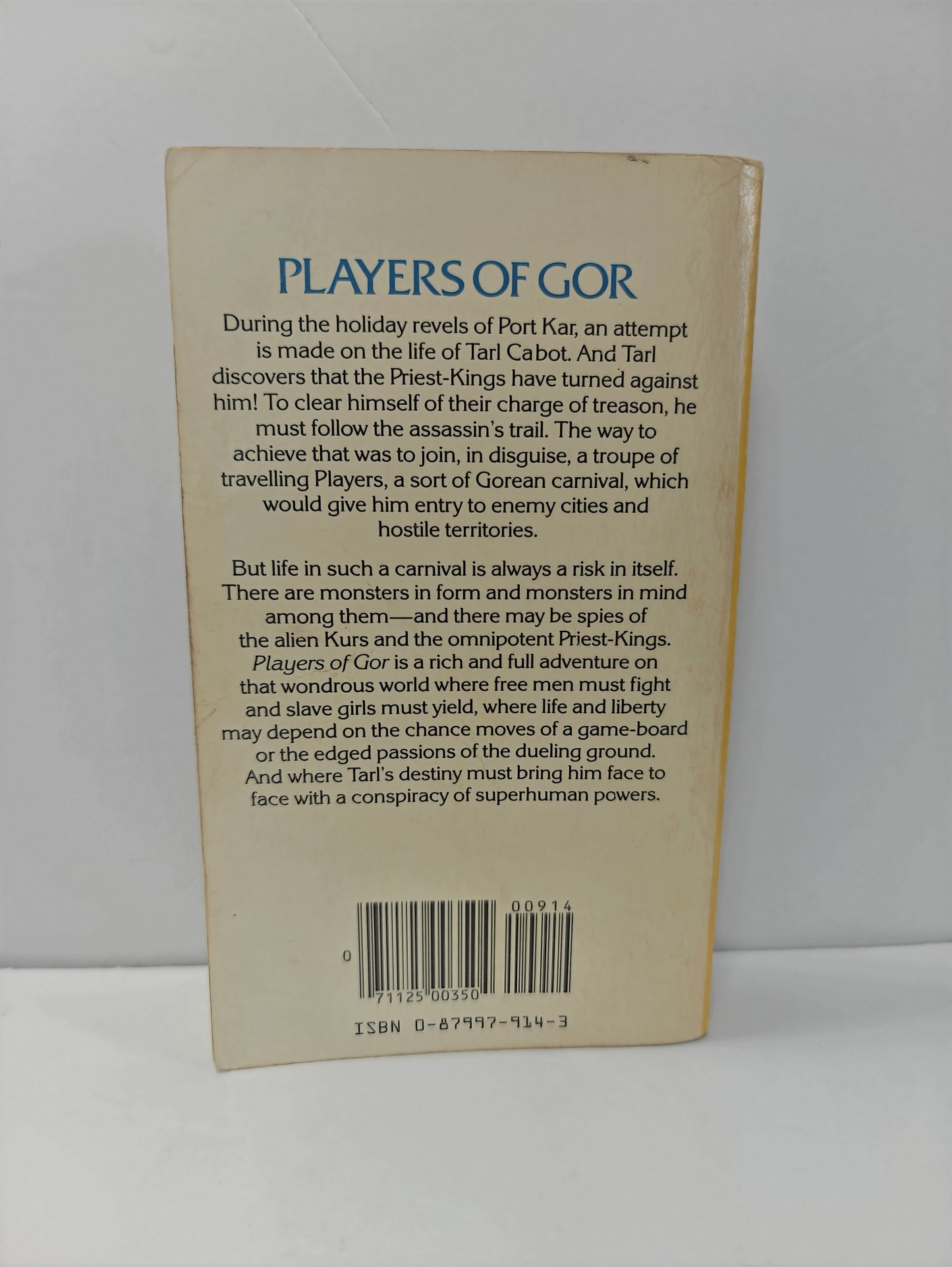 Players of Gor (Tarl Cabot, No. 20)