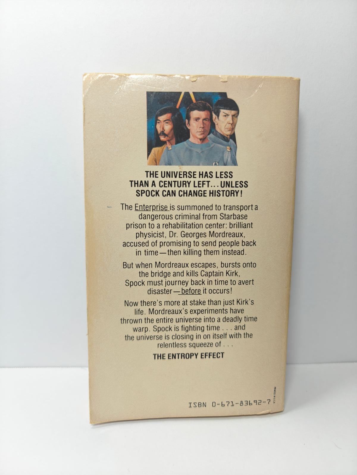 The Entropy Effect (Star Trek, No 2)