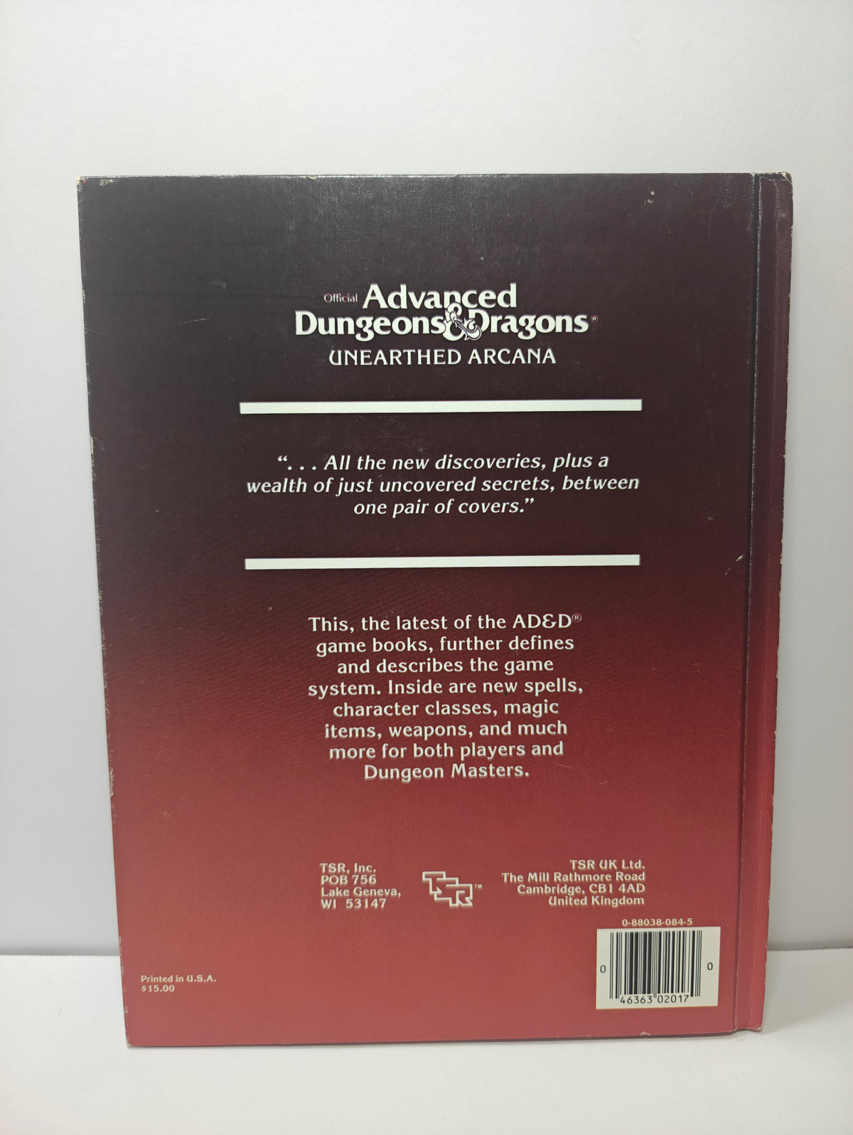 Official Advanced Dungeons and Dragons, Unearthed Arcana